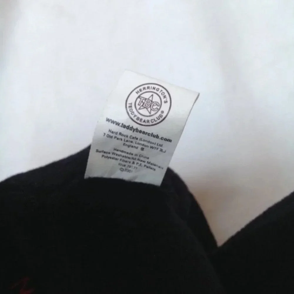 2001 Hard Rock Cafe London Charlie‎ Beara Vintage Stuffed Animal ALL IN ONE Hat